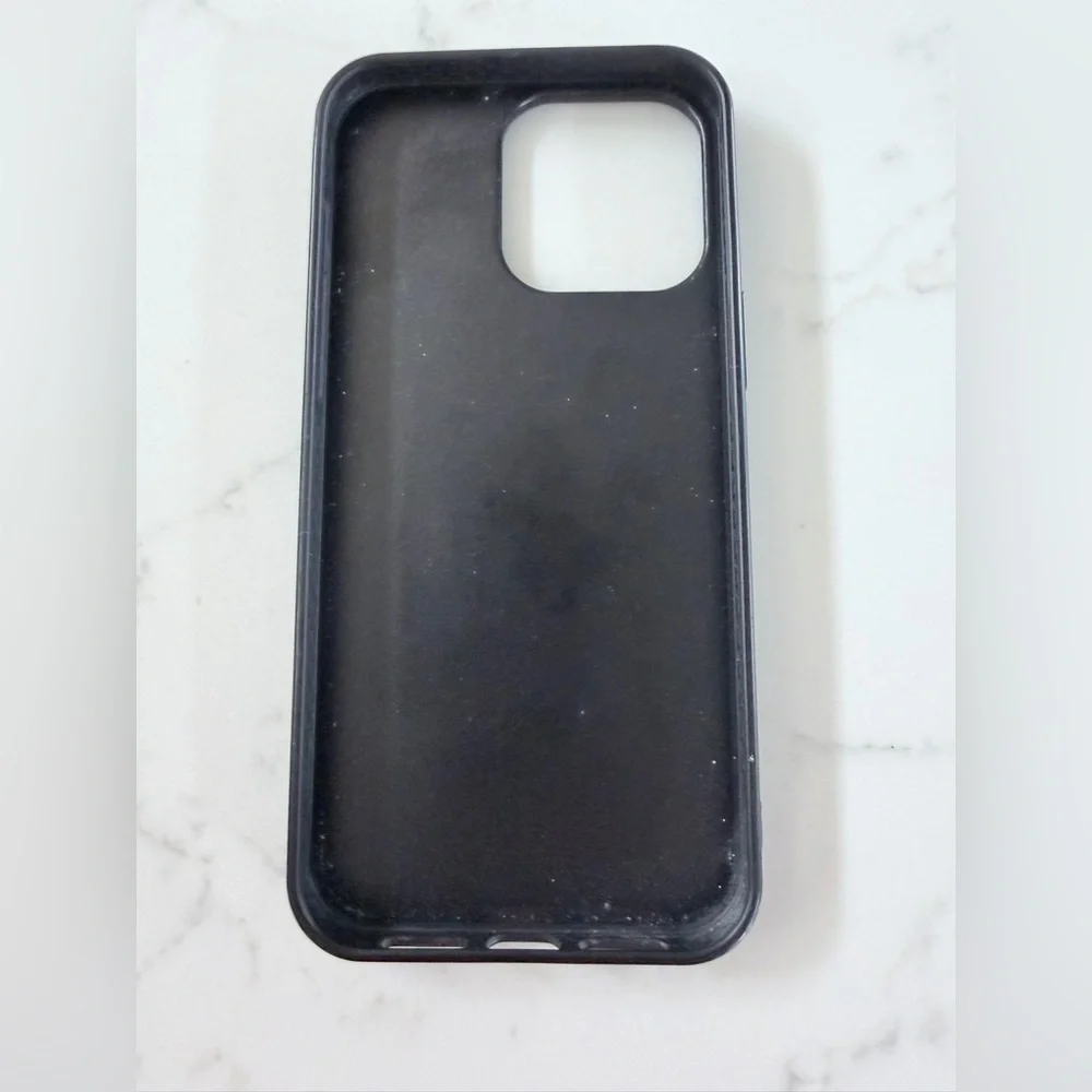 iPhone 13 Pro Max with Matching AirPods case Designer Black and White Phone Case